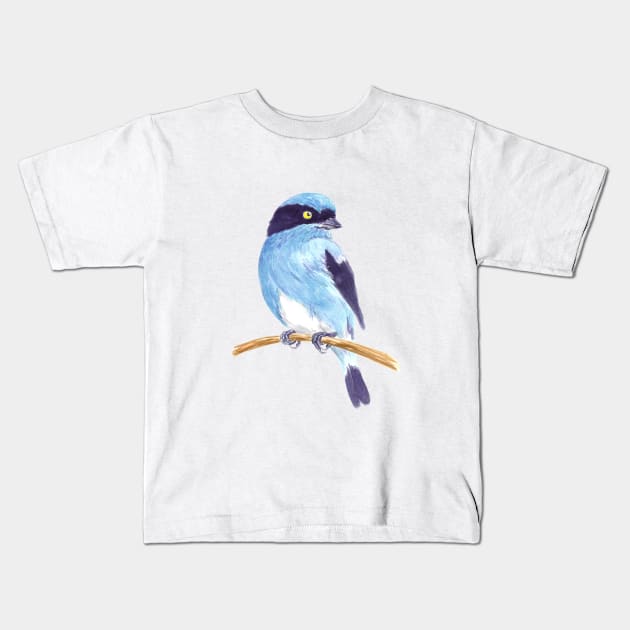 Blue bird Kids T-Shirt by katerinamk